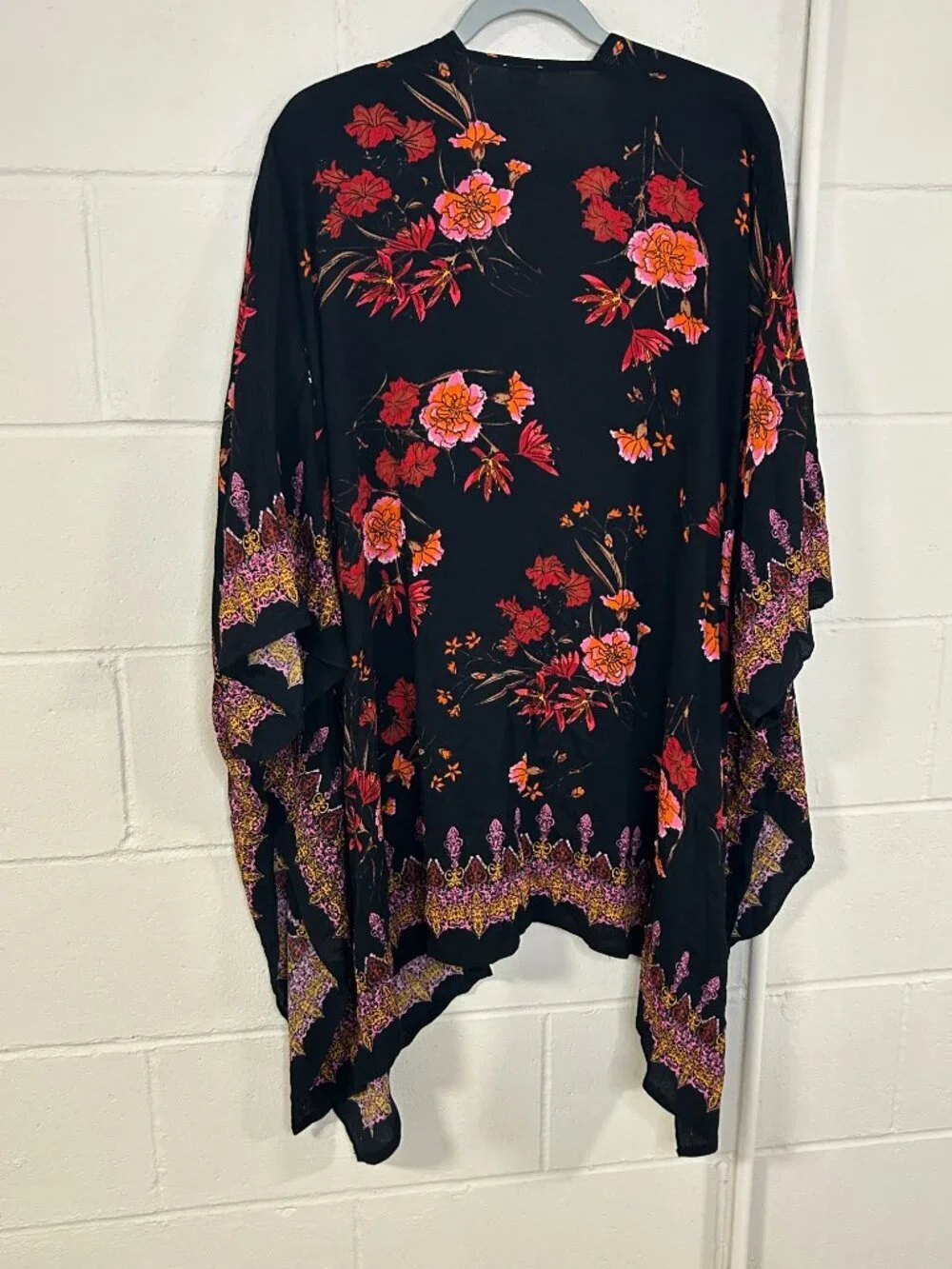 Anna Ava Kimono Womens OS One Size Floral Lightweight Draped Flowy Boho